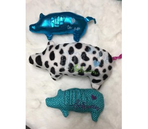 Stickserie ITH - Glücksschwein Schwein gefüllt